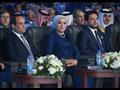 السيدة انتصار السيسي خلال منتدي شباب العالم