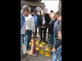 محافظ الجيزة اثناء متابعة سير العمل بمحور صفط اللبن (3)