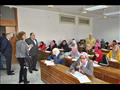 رئيس جامعة حلوان يجري جولة تفقدية لمتابعة الامتحانات (4)