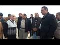 مسئولي الري ومحافظة كفرالشيخ خلال متابعة اعمال سد ترعة أبودخان                                                                                                                                          