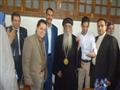 الأنبا أبرام وع القص مدحت عطاس راعى الكنيسة الأنجلية  بالفيوم