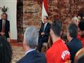 الرئيس السيسي وبعثة المنتخب قبل السفر لروسيا (3)                                                                                                                                                        