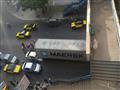 سقوط كونتينر على سيارة ملاكي في الإسكندرية                                                                                                                                                              