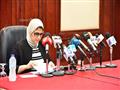 جانب من مؤتمر وزيرة الصحة لعرض خطة الوزارة استعدادا للعيد  (8)                                                                                                                                          