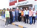 محافظ كفرالشيخ مع العاملين بشركة مياه الشرب والصرف