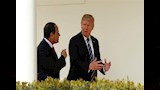 الرئيس السيسي ونظيره الأمريكي ترامب