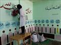 بالصور طالبات الفنية تبدأ تجميل مساجد واحة الخارجة