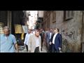 محافظ الإسكندرية يتفقد العقار المائل للمرة الثانية 