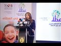 وزيرة التضامن الاجتماعي خلال إطلاق صندوق عطاء