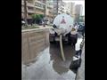 استمرار جهود كسح مياه الأمطار بالإسكندرية