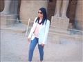 وزيرة السياحة تلتقط صورا تذكارية في معبد الأقصر (3)