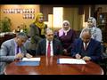 ممثلي جامعة المنصورة والمعهد القومي لبحوث الثروة السمكية خلال توقيع الإتفاقية (5)