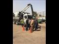 تطهير شبكات الصرف الصحي بالقاهرة استعدادا للصيف  (4)