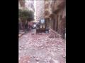انهيار جزئي لعقار بالإسكندرية بسبب أمطار (3)