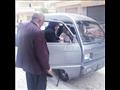 نقل مسنة بسيارة حي وسط الإسكندرية للجنة الاستفتاء (1)