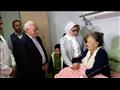 وزيرة الصحة تطمأن علي فدائية بورسعيد٣