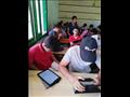 طلاب أولى ثانوي يؤدون امتحان الأحياء4