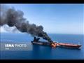 حريق ناقلة نفط في خليج عمان1