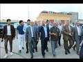 الوفد البرلماني خلال تفقد استاد السويس 