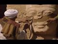 الصورة المتداولة لترميم تمثال رمسيس الثالث