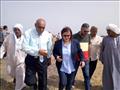 نائب وزير الزراعة خلال زيارتها لكفر الشيخ