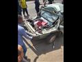 تصادم بين أتوبيس فريق غزل المحلة وسيارتين في دمنهور  (3)