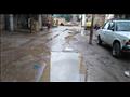 آثار مياه الأمطار في الشوارع