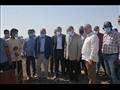محافظ المنيا يتفقد المشروع القومي لتأهيل وتبطين الترع بالمحافظة