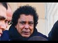 محمد منير في جنازة مدير أعماله