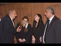 هاني رمزي وأمين عام النواب في عزاء البرلمانية منى منير 