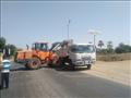 رفع مخلفات وتجميل طريق الوادي الجديد بالأقصر