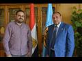 جانب من الحوار مع نائب رئيس جامعة الأزهر