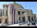 قبة جامعة القاهرة تتزين بأعلام مصر