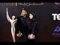 مؤمن زكريا وزوجته في مهرجان الفضائيات العربية 2