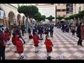 محافظ بورسعيد يشهد طابور الصباح في مدرسة الراهبات الفرنسيسكان 