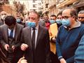 محافظ الإسكندرية يتفقد موقع عقاري محرم بك 