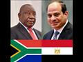 الرئيس المصري ونظيره الجنوب أفريقي