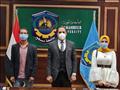 رئيس جامعة دمنهور يجتمع بطالب تجارة المفصول 
