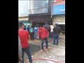 حريق يلتهم محل أقمشة بمدينة السادات في المنوفية
