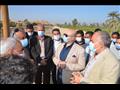 وزير الري ومحافظ بني سويف يتفقدان مخر سيل سنور