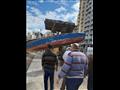 إزالة حطام مراكب الصيد بالإسكندرية