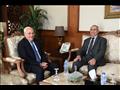 محافظ بورسعيد خلال استقبال رئيس الأكاديمية