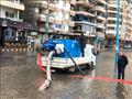 محافظ الإسكندرية يتابع كسح مياه الأمطار