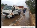 سيارات الشفط تتعامل مع مياه الأمطار في المحافظات 