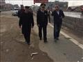 مدير شرطة المرور يتابع عملية شفط المياه  