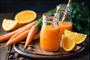 فوائد عصير البرتقال والجزر                        