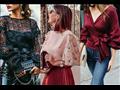 البلوزة ذات الأكمام المفتوحة 