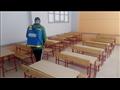 حملة تعقيم مقار لجان امتحانات الثانوية العامة