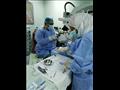 عملية لمصاب كورونا بمستشفى سوهاج التعليمي 