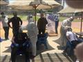أجراء مسحة كورونا للاعبى أسوان والجهاز الفنى